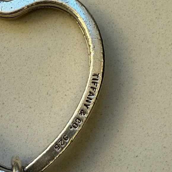 Tiffany & Co. Heart Keychain Sterling Silver 925 Large Size - Picture 9 of 10